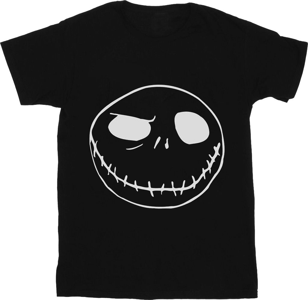 Disney - "Nightmare Before Christmas Jack's Big Face" T-Shirt für Damen BI41458 (L) (Schwarz)