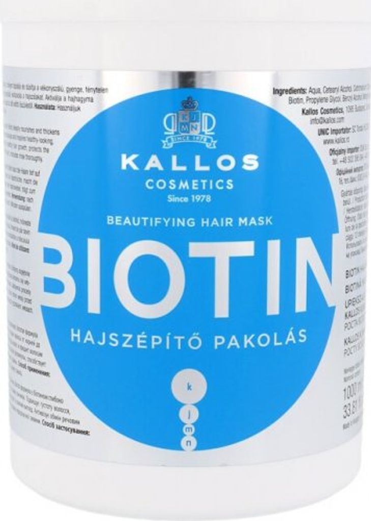 Kallos KJMN, Maska Biotin, 1000 ml Obrázok produktu 