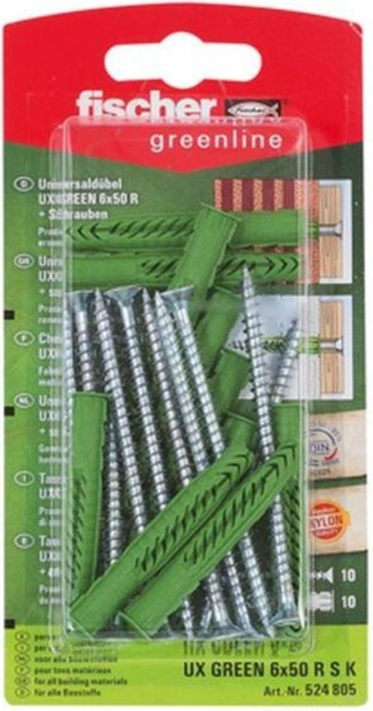 Universaldübel UX GREEN 6x50 R S K