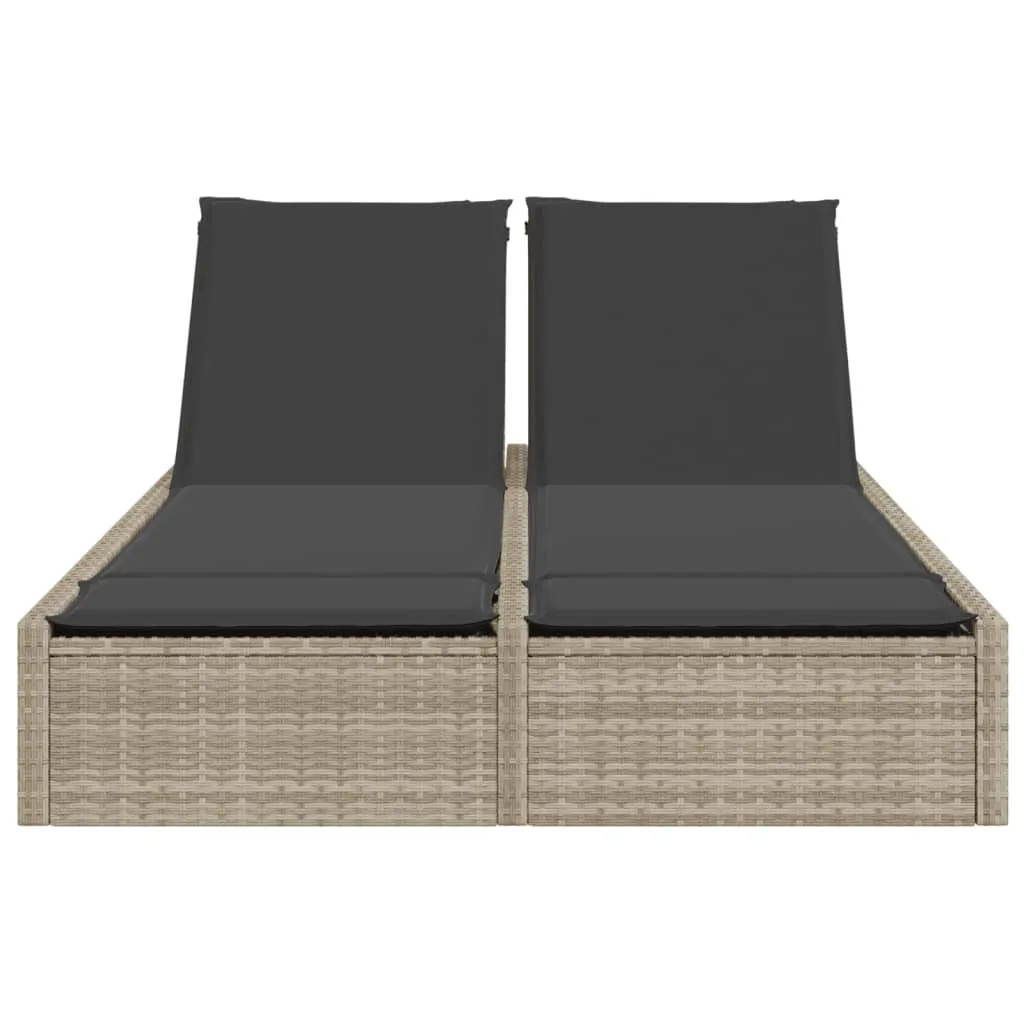 Bain de soleil double confortable : fini l'inconfort au jardin en gris - 3