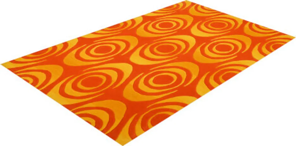 Tapis Design Pluto 1013-05 Jaune en Fibres Robustes de 200x300 cm - 2