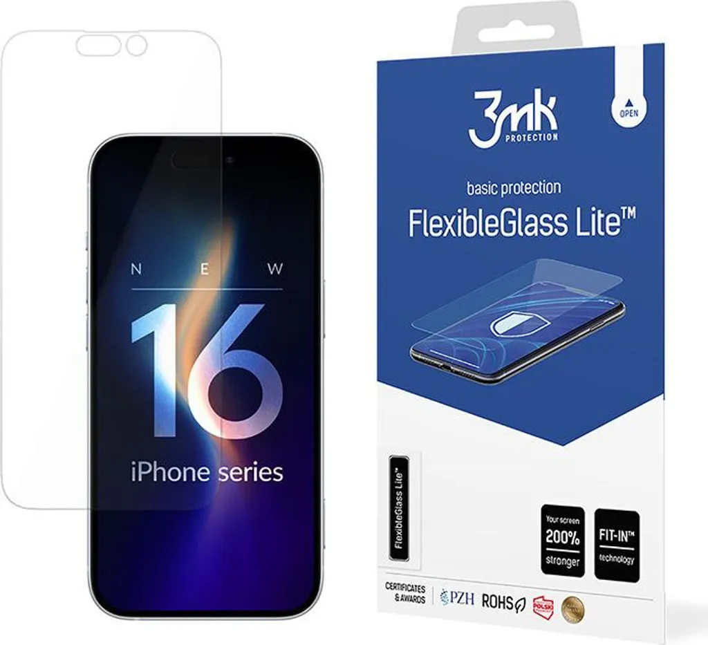 3mk FlexibleGlass Lite iPhone 16: Mai più vetri rotti! (0.16mm) - 5