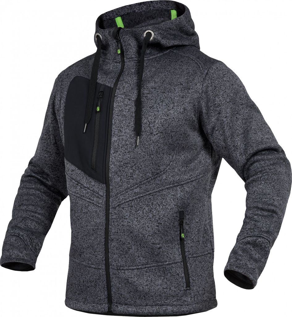 Leibwächter Strickjacke CASTJ Gr. 4XL grau