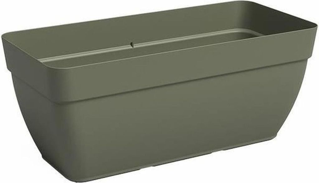 Rechteckiger Pflanzkübel, trockengrün, 57,9 x 37 x 33,5 cm (Höhe)