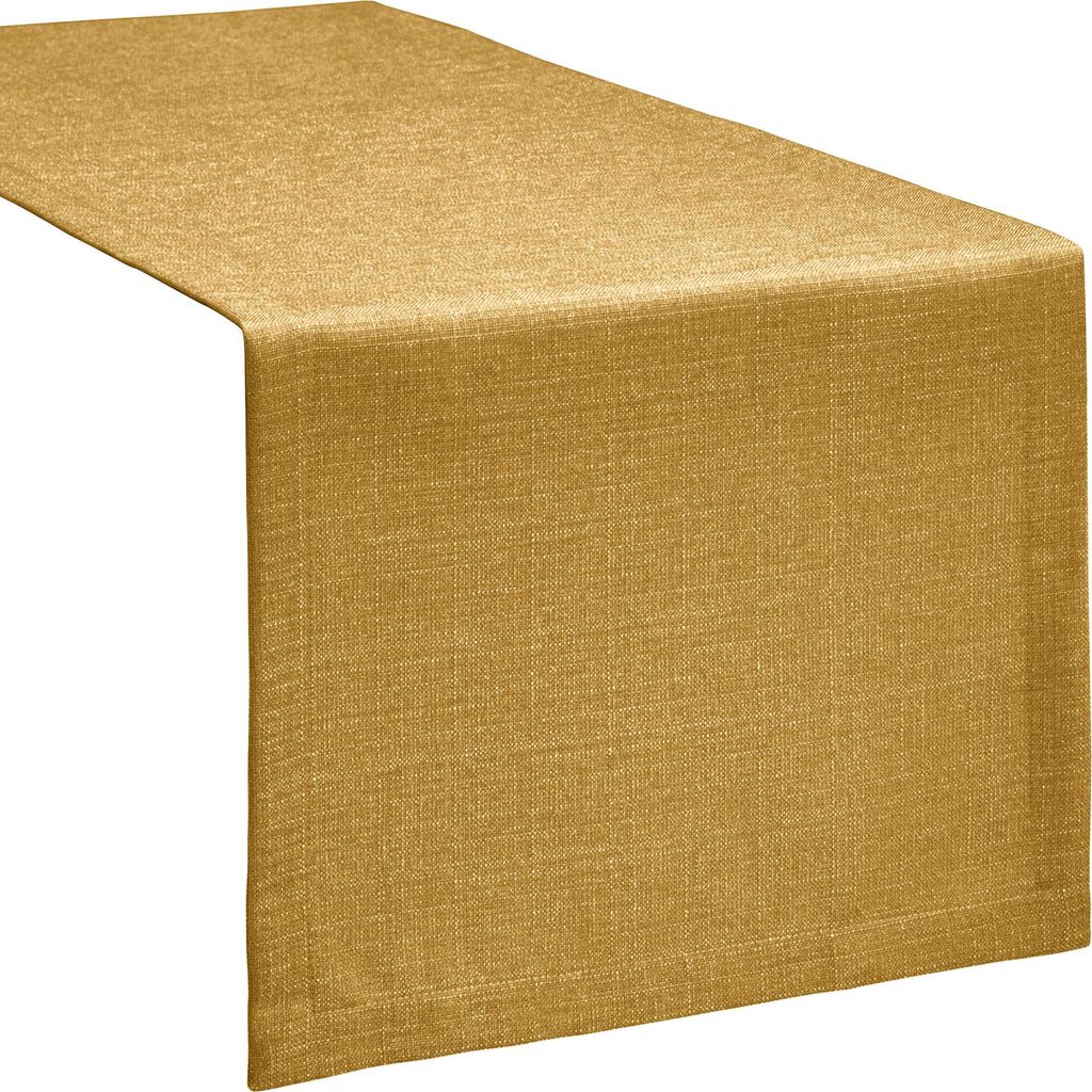 Erwin Müller Tischläufer Krefeld" curry 40x170 cm"