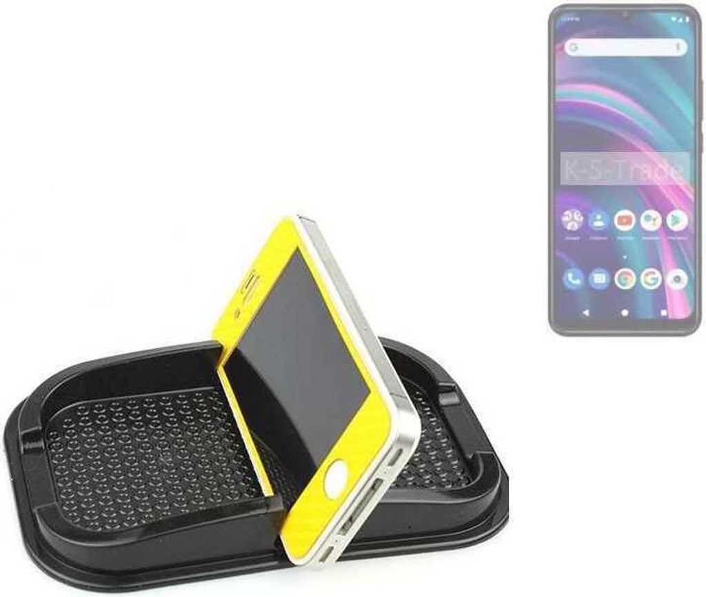 K-S-Trade Auto Anti Rutsch Matte Smartphone-Halter kompatibel mit BLU S91 Haft Pad Armaturenbrett Handy-Halterung Silikon