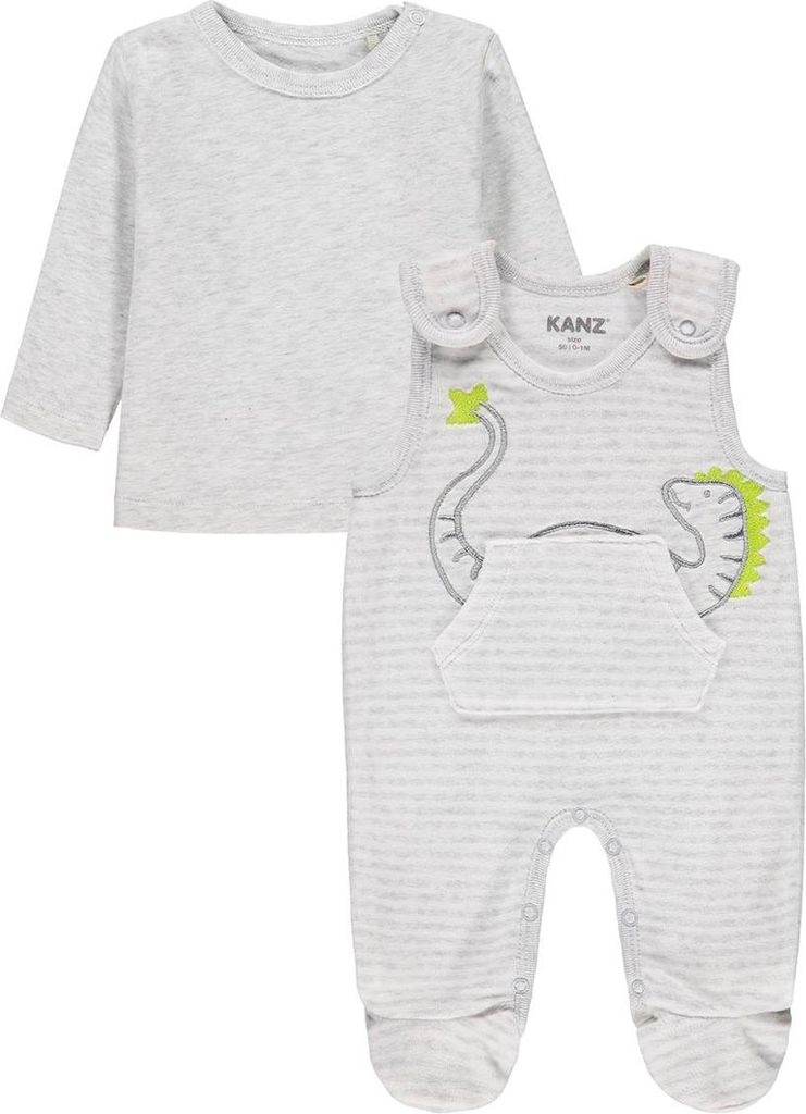Set aus Strampler + T-Shirt mit 1/1-Ärmeln Produktbild 