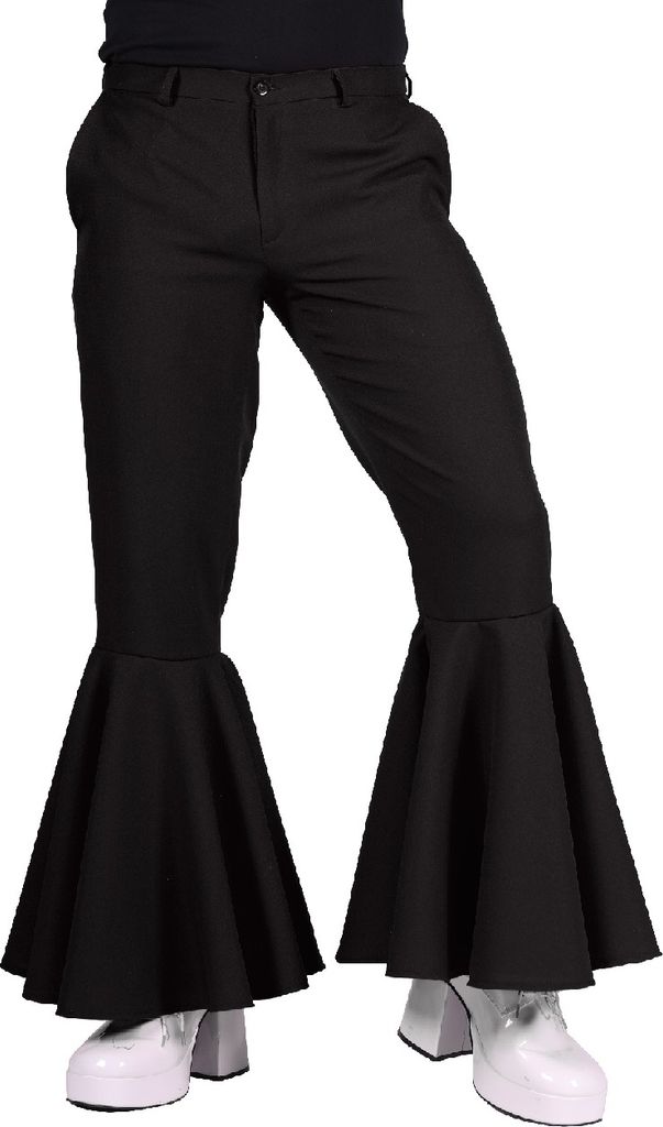T2946-0100-L schwarz Herren Schlaghose Discohose Hippiehose Gr.L