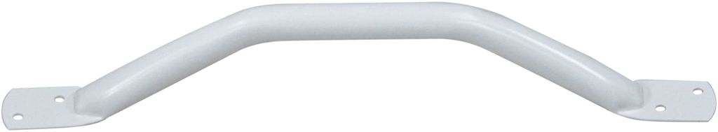 Haltegriff eckig 45 cm aus Stahl mit Epoxidbeschichtung, Weiß, 25 mm Griffstärke