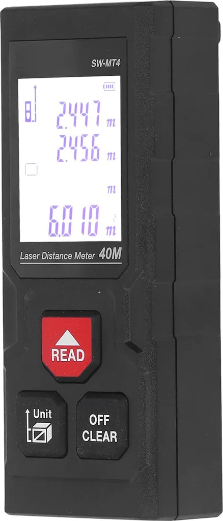 Télémètre laser portable 40m avec double capteur et écran rétroéclairé