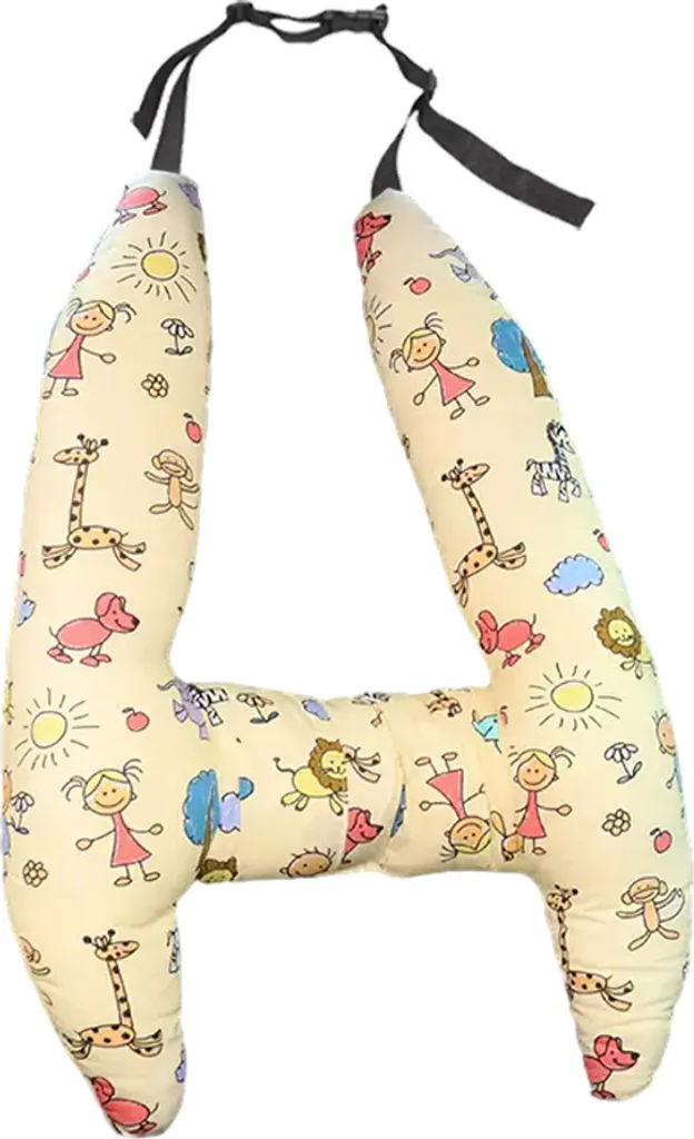 Ajusteur de Ceinture de Sécurité Enfant et Oreiller de Voyage Animalier