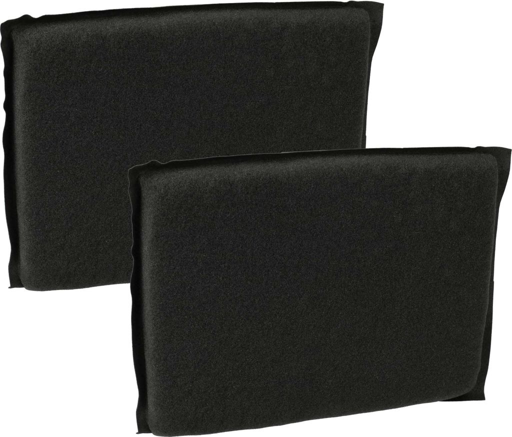 vhbw 2x Aktivkohlefilter kompatibel mit Vorwerk Tiger VT300, 300, VT270, 265, VT-270, 270, VT-265, VT260, 260, VT265 Staubsauger - Filterset Schwarz