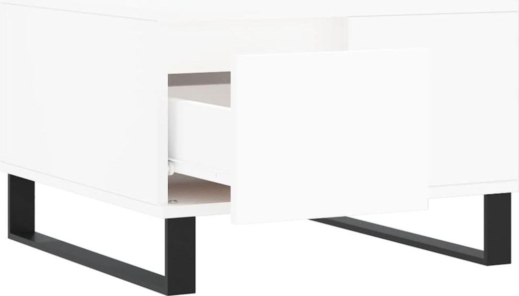 vidaXL Couchtisch Weiß 55x55x36,5 cm Holzwerkstoff
