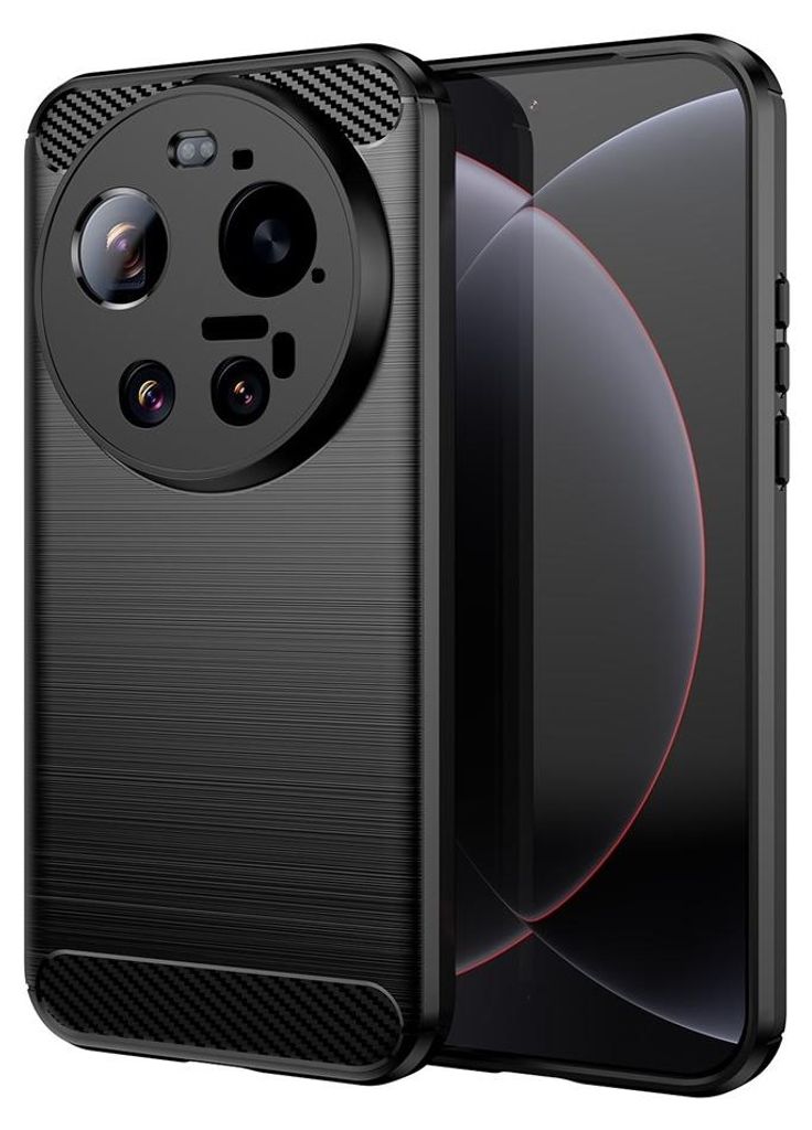 Xiaomi 17 Ultra Hülle - Coverup Armor Brushed TPU Back Cover - Schwarz