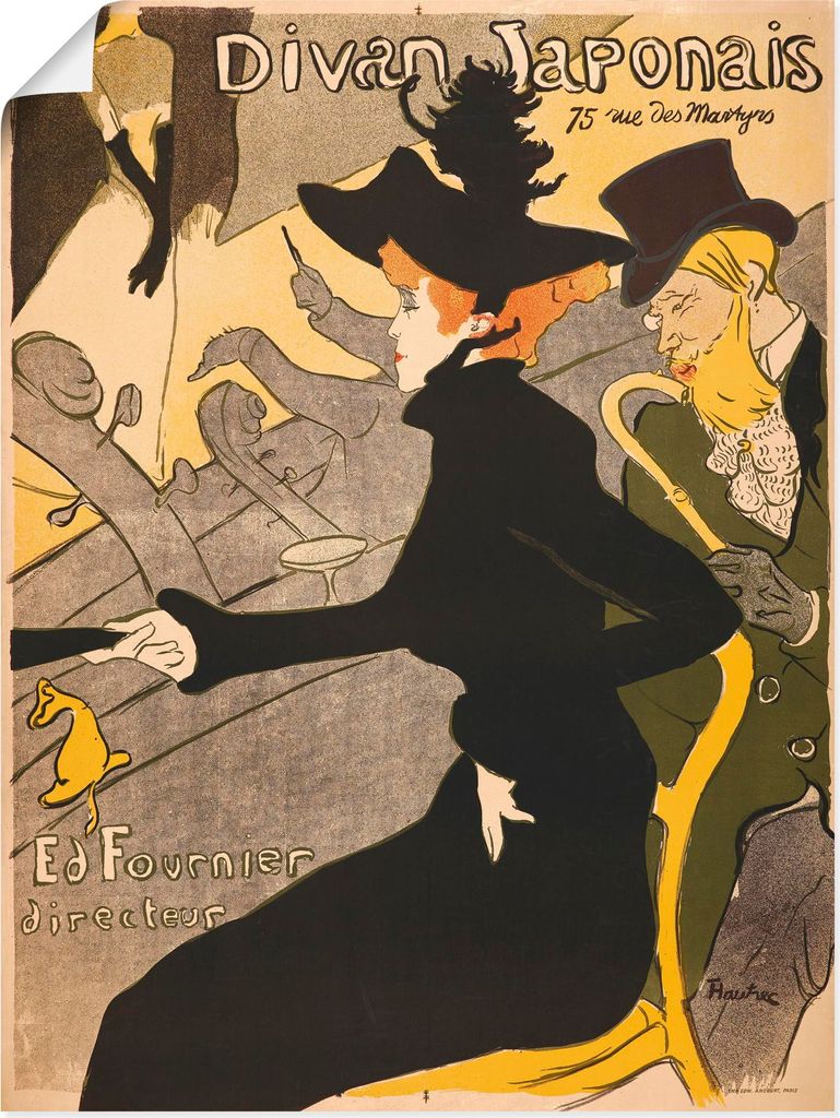 ARTland Poster Divan Japonais. Frankreich, Paris Größe: 30x40 cm