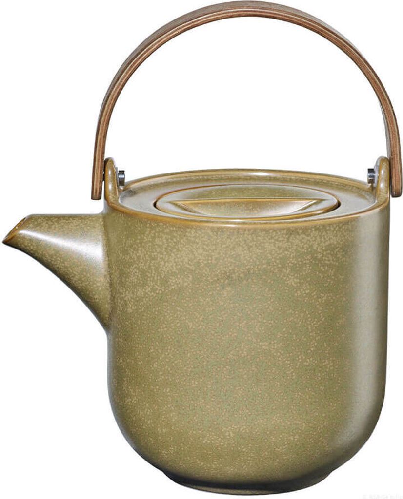 ASA COPPA Teekanne mit Holzgriff miso 1 l