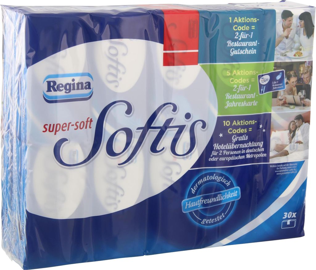 Reg.Soft.Taschentücher 4lg.30x9ST Produktbild 