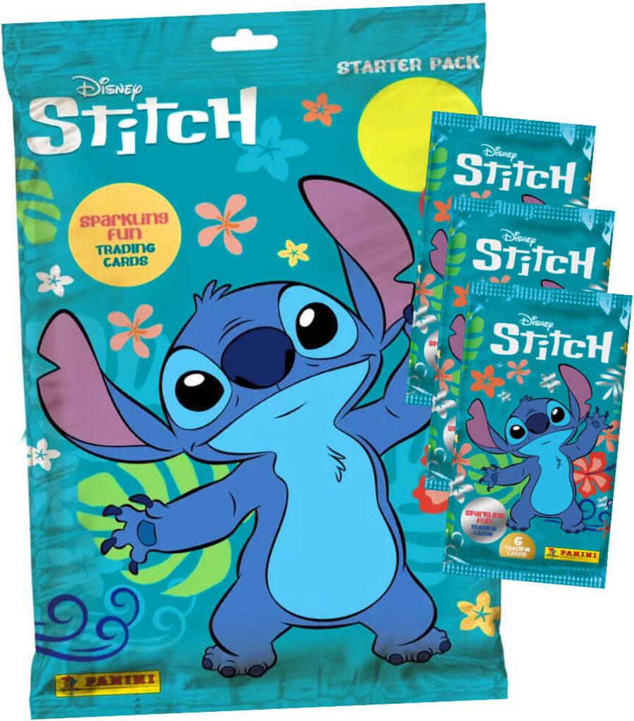 Stitch Karten - (2025) Stitch Trading Cards Sammelkarten - 1 Starter + 3 Booster