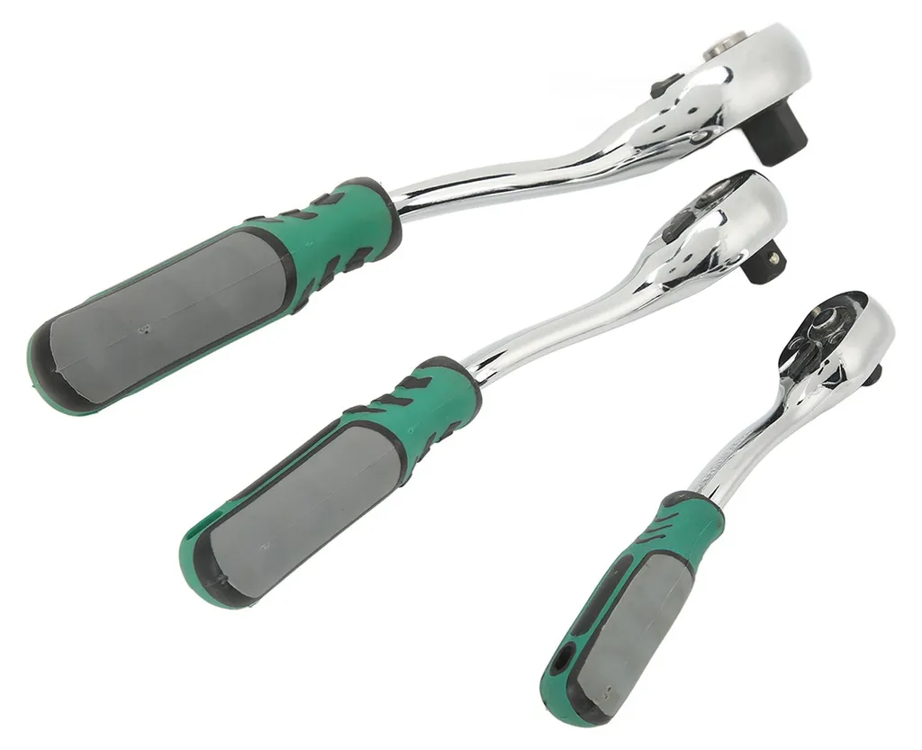 Clé à douille à cliquet 72 dents inox avec système de verrouillage rapide - 2