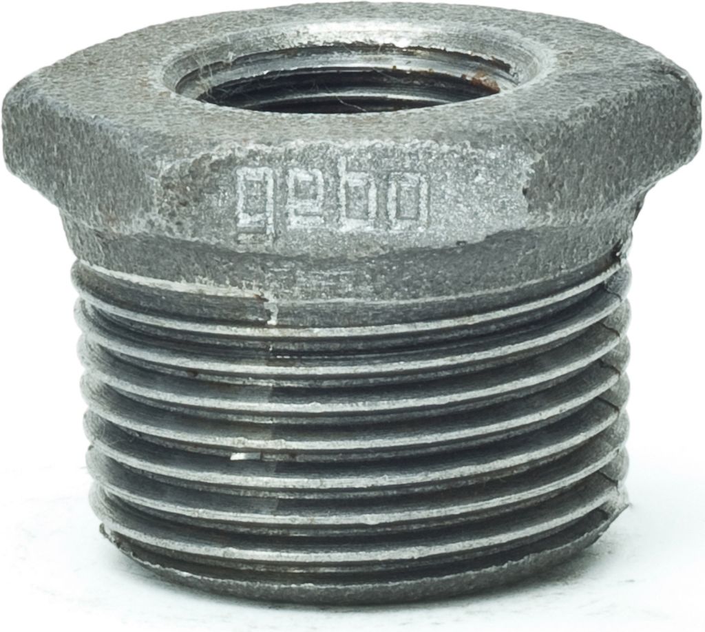 Temperguss Reduzierstück 3/8 bis 2 Zoll AG-IG Reduzierung schwarz