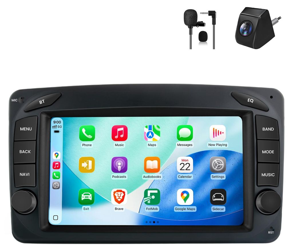 Autoradio Android 7'' 32 Go pour Mercedes Classe C W203 Image du produit 