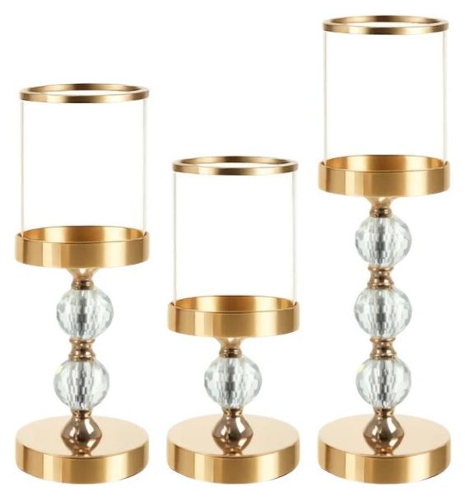 Ruhhy 26487 Kerzenhalter-Set „Glamour“, 3-teilig, Produktbild 