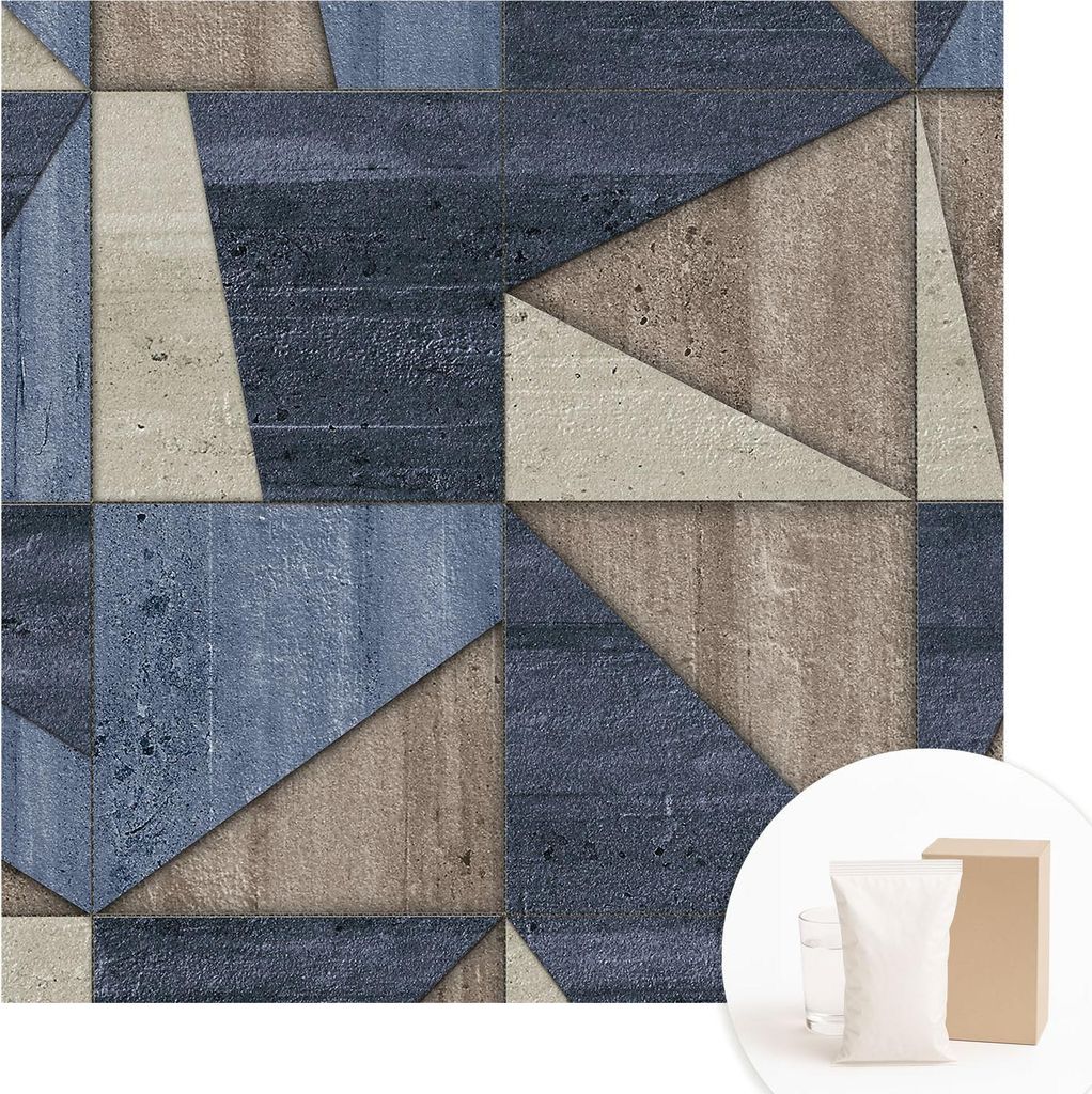 Fototapete - Wandbilder für Wohnzimmer - 250x250 cm - Dekorative Wandfolie - Modernes Design für Wanddekoration - Tapeten für Innenräume - Geom...