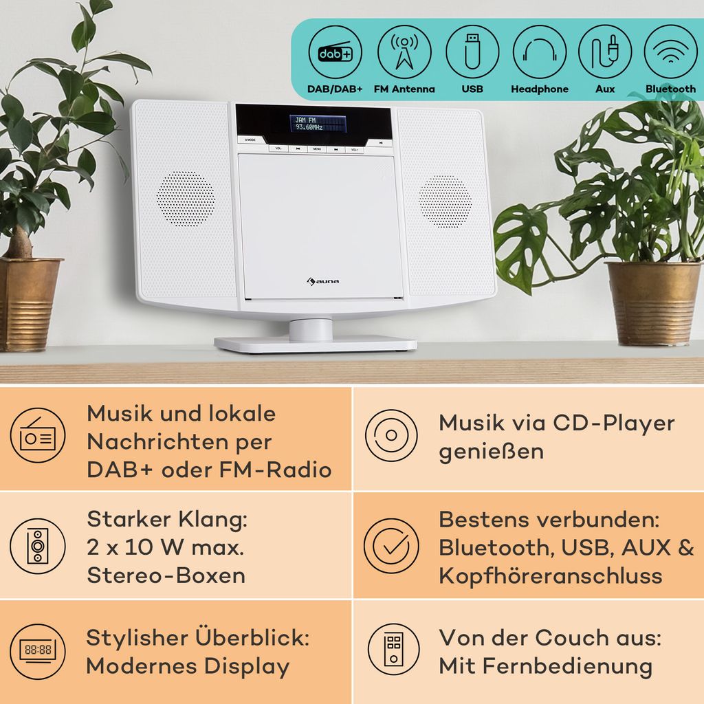 Auna Stereoanlage, Kompaktanlage mit Kaufland.de
