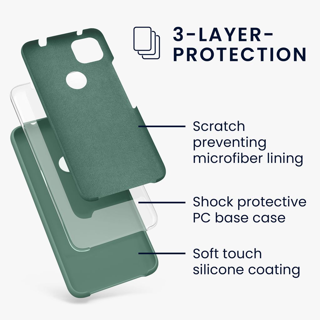 Housse Souple TPU Silicone Pour Google Pixel 4a - Mauve Pastel, Protection Anti-choc