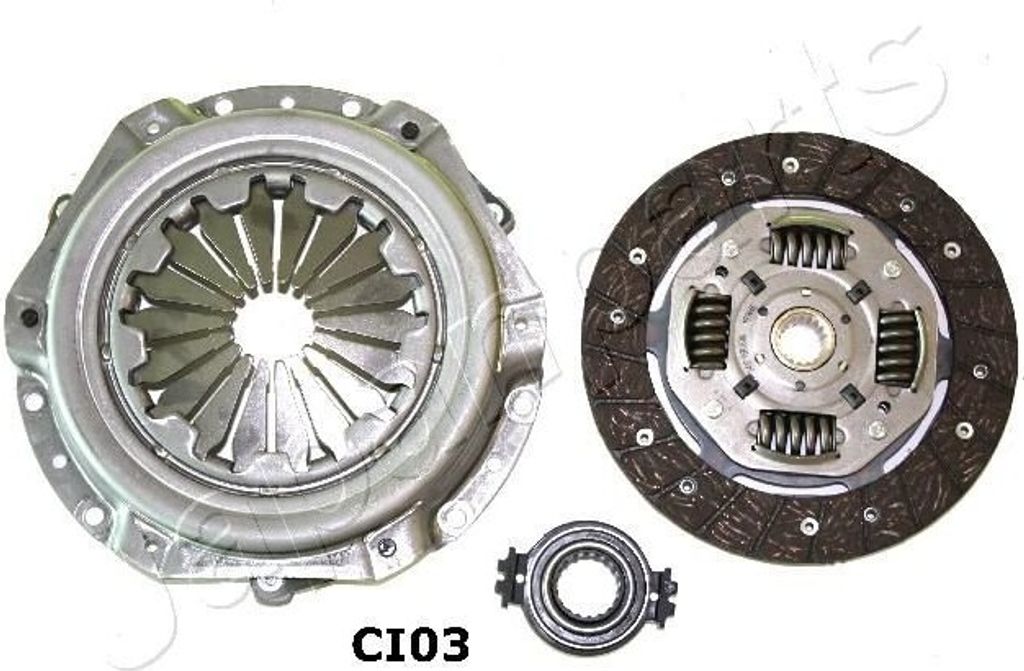 JAPANPARTS Kupplungssatz Kupplung passend für PEUGEOT 206 Schrägheck (2A/C) KF-CI03