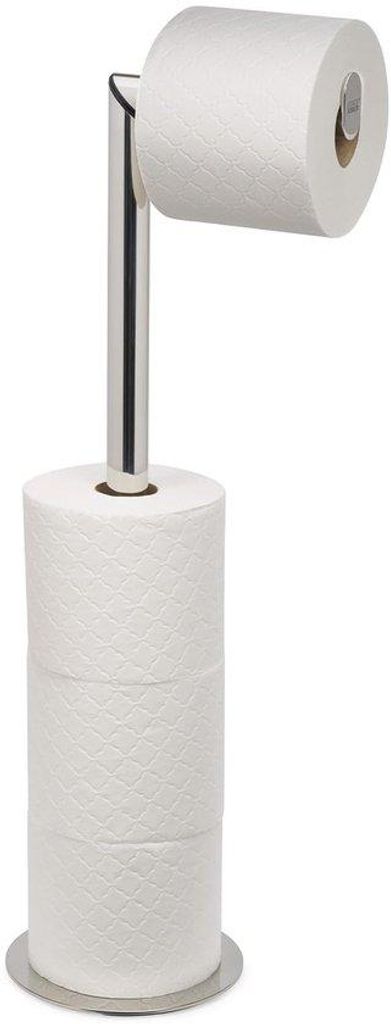 Vierfach Toiletrolhalter aus Edelstahl mit Aufbewahrung für 4 Rollen