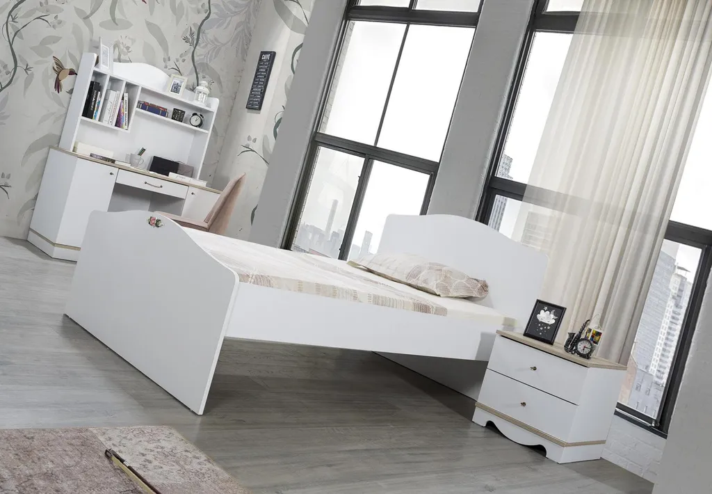 Table de chevet enfant pour lecture du soir - Meuble d'appoint en bois