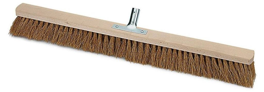 Nölle Profi Brush Saalbesen 40 cm aus Natur-Kokos mit Metallstielhalter | 1 Stück