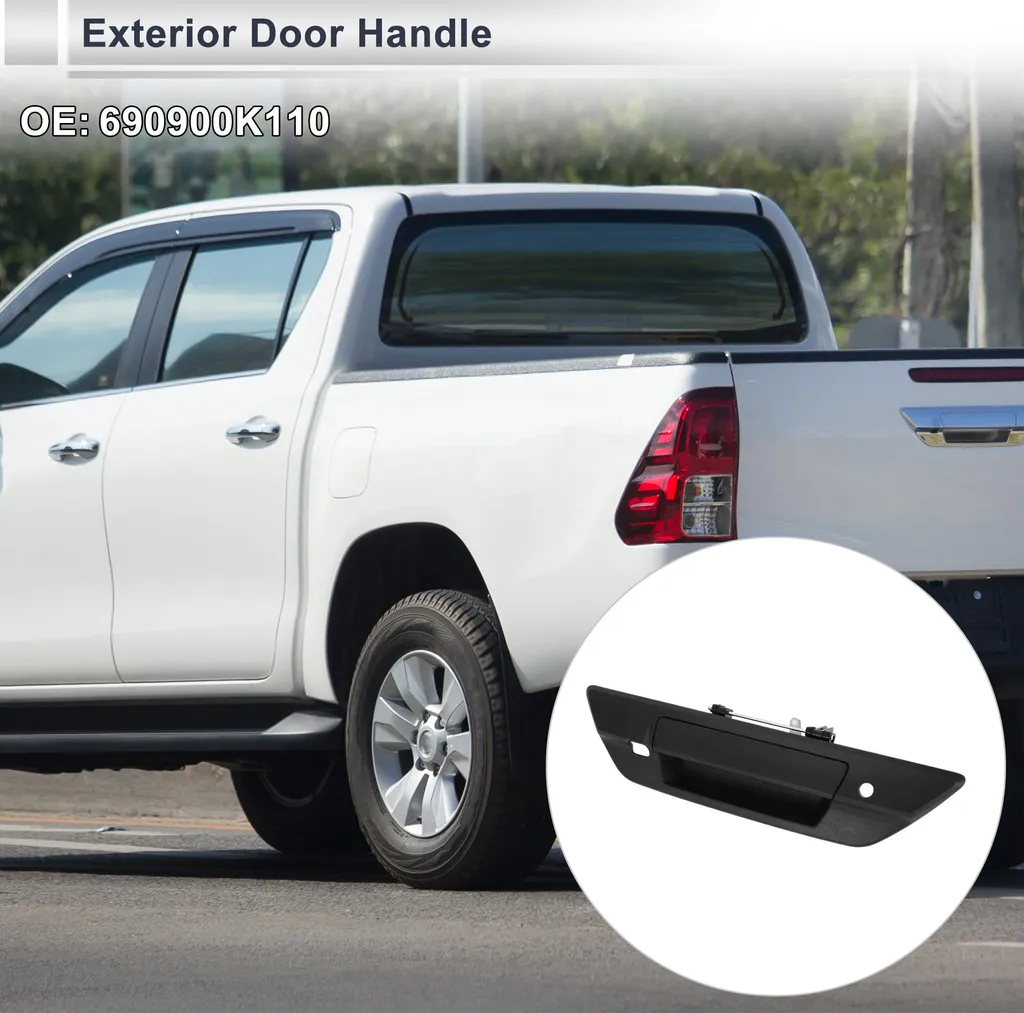 Poignée de Hayon Arrière pour Toyota Hilux Revo 2015-2021 Noir 690900K110