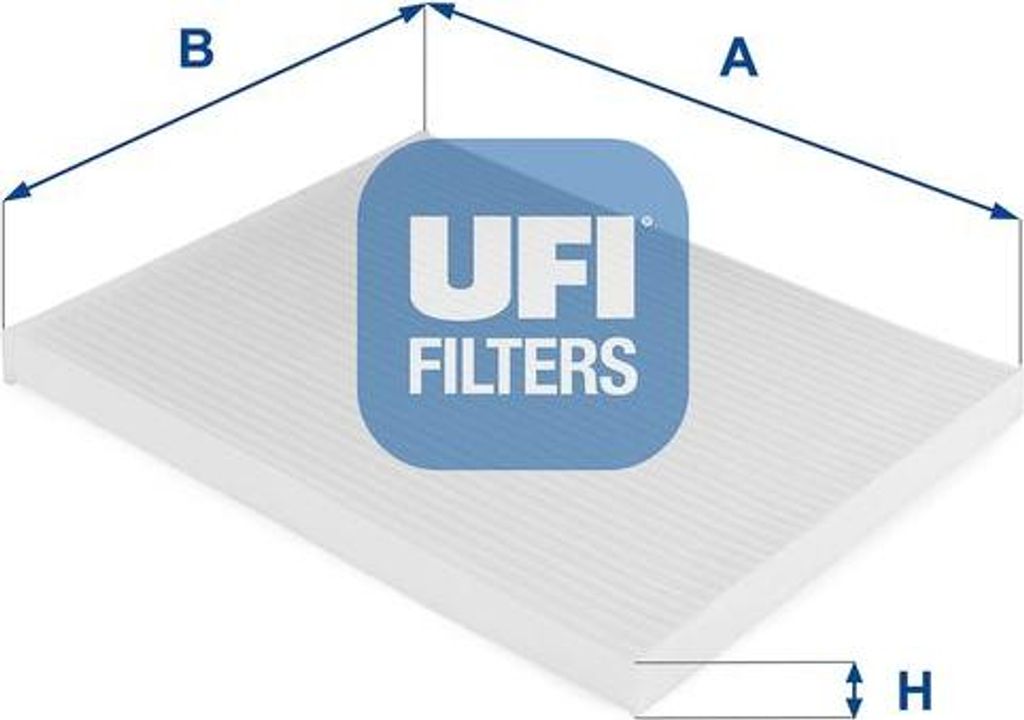 UFI 53.124.00 Innenraumluftfilter OE 647960 kompatibel mit Grande Punto, Punto, Mito, Nemo, Doblo, Fiorino, Qubo, Combo, Corsa D, Corsa E, Bipper