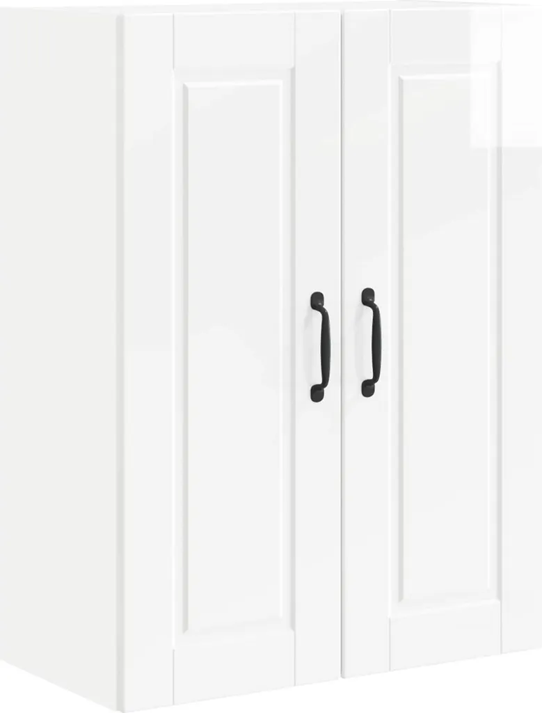 vidaXL Armadio da cucina bianco lucido 60 x 31 x 80 cm Materiale a base di legno