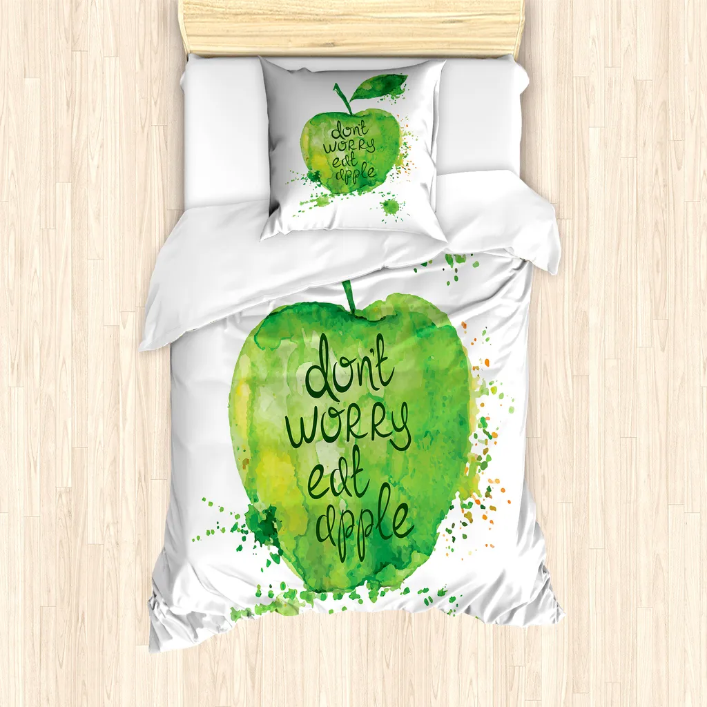 Housse de couette pour lit simple 135x200 cm design frais et printanier