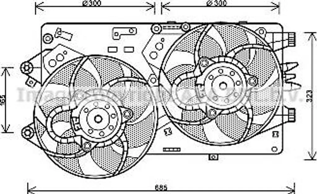 Ventilateur AVA FT7578 OE 51808366 compatible Delta pour Refroidissement