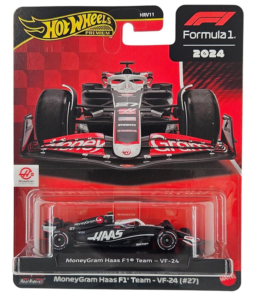 Hot Wheels Premium MoneyGram Haas F1 Team - VF-24 #27 Image du produit 