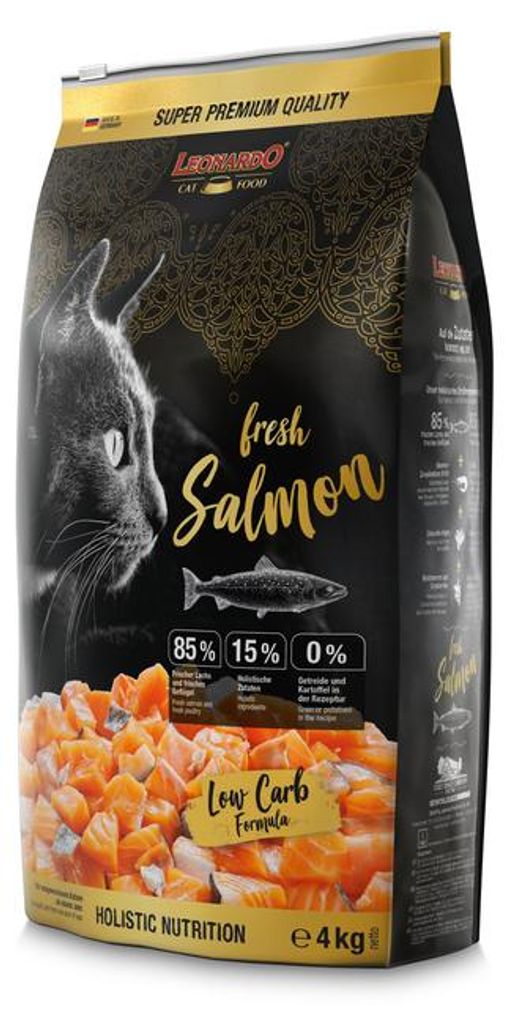 Leonardo Cat Food 757225, Adult, Lachs, 4 kg, Getreidefrei Produktbild 