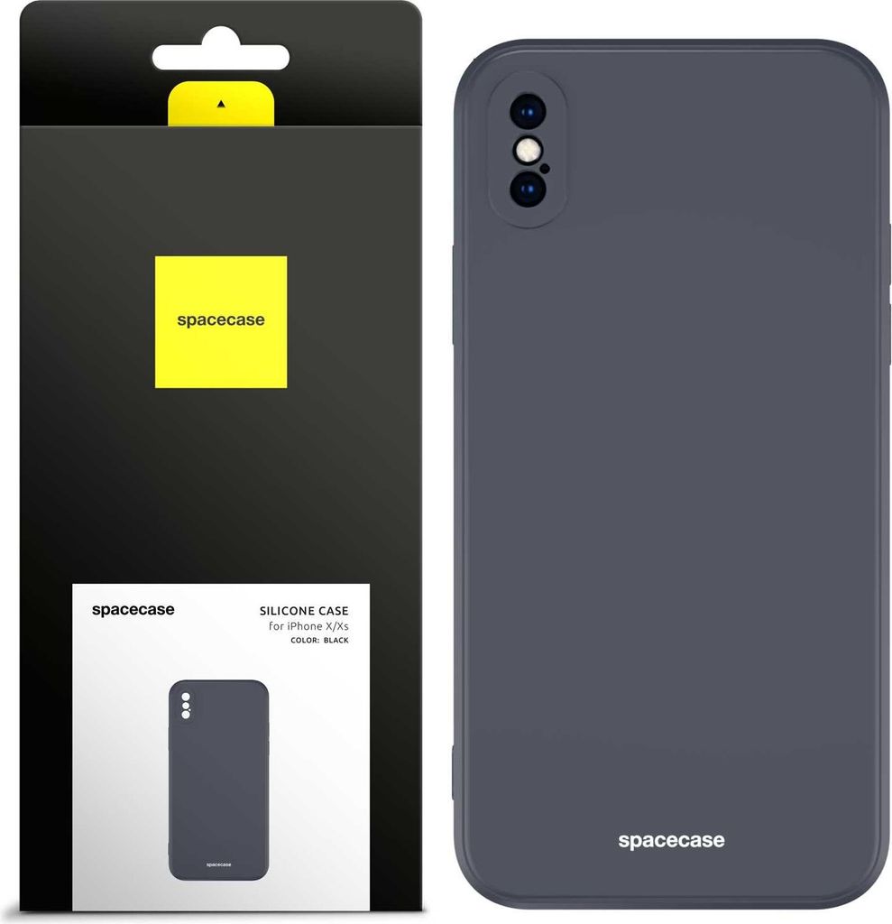 Spacecase Silikonhülle iPhone X/Xs schwarz