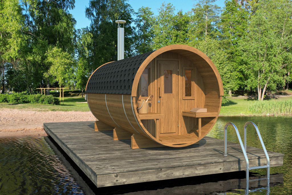 Fjordholz Fass-Sauna Modell 400
