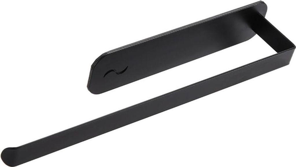 INF Magnetischer Küchenrollenhalter Schwarz - Platzsparende Aufbewahrung für Kühlschrank