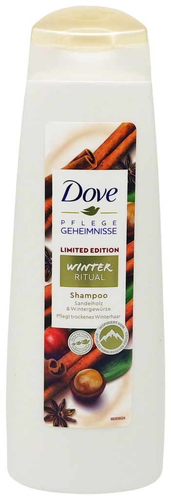 Dove Shampoo WINTER RITUAL 250ml pflegt trockenes Winterhaar mit Sandelholz