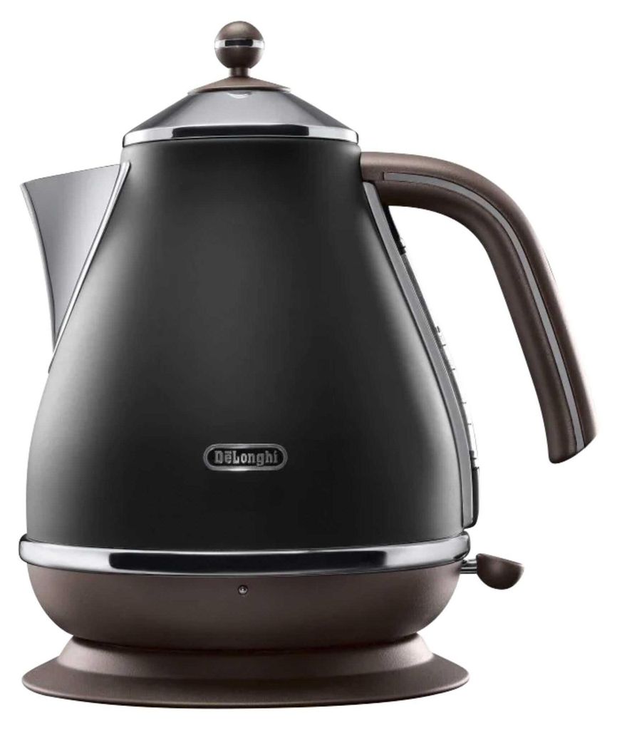 DeLonghi KBOV2001.BK Iconia Vintage Wasserkocher schwarz Produktbild 