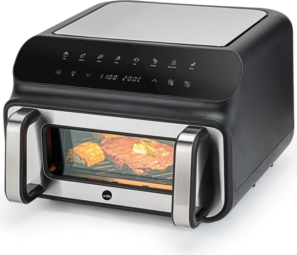 Air Fryer 10L Wilfa AFG-10 - Friteuse Air Chaud et Grill 1950W Noir