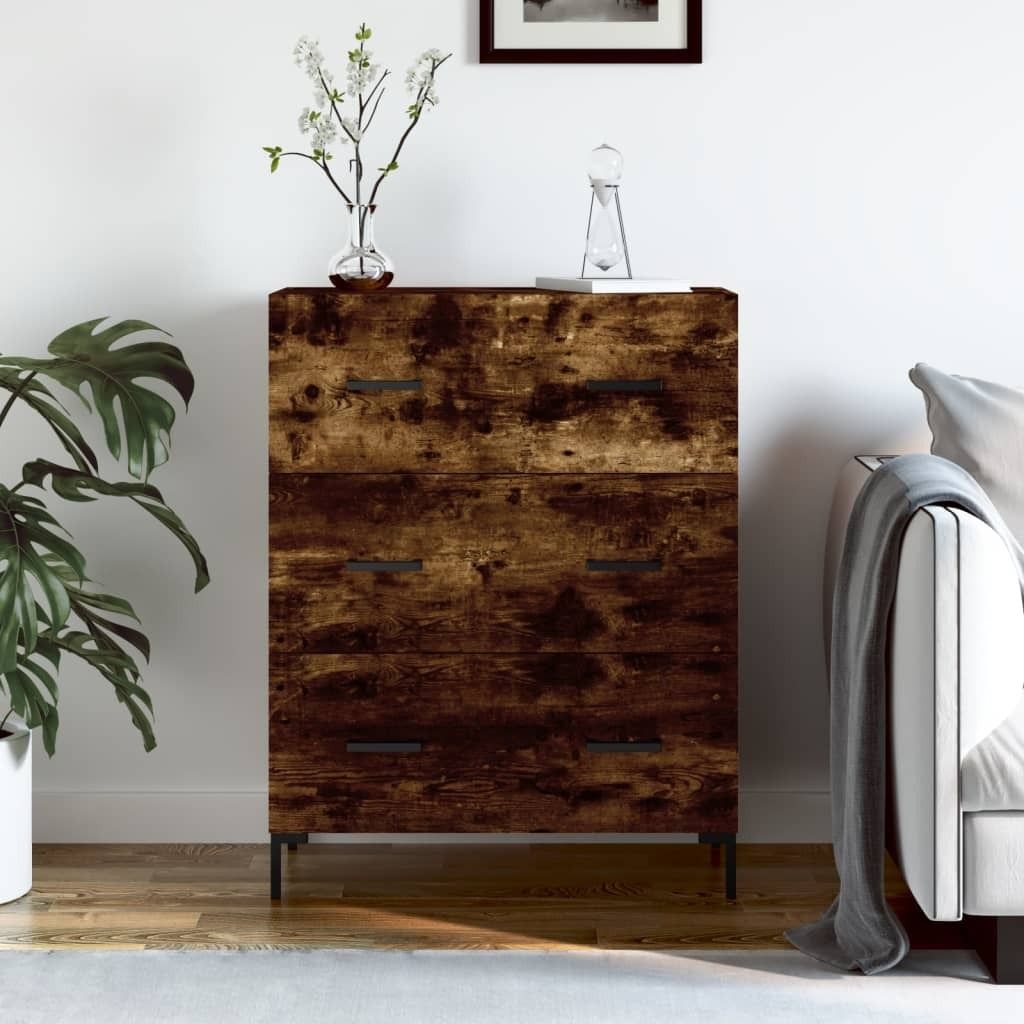 The Living Store Sideboard Räuchereiche 69,5x34x90 cm Produktbild 