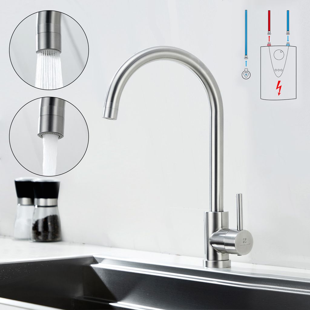 Waschbecken Wasserhahn Küche Mischbatterie Bad Armatur 360° Drehbar NEU 