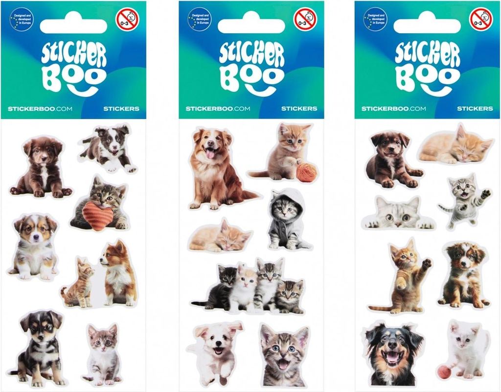 Aufkleber Tiere 6x13 cm Aufkleber Boo 550331