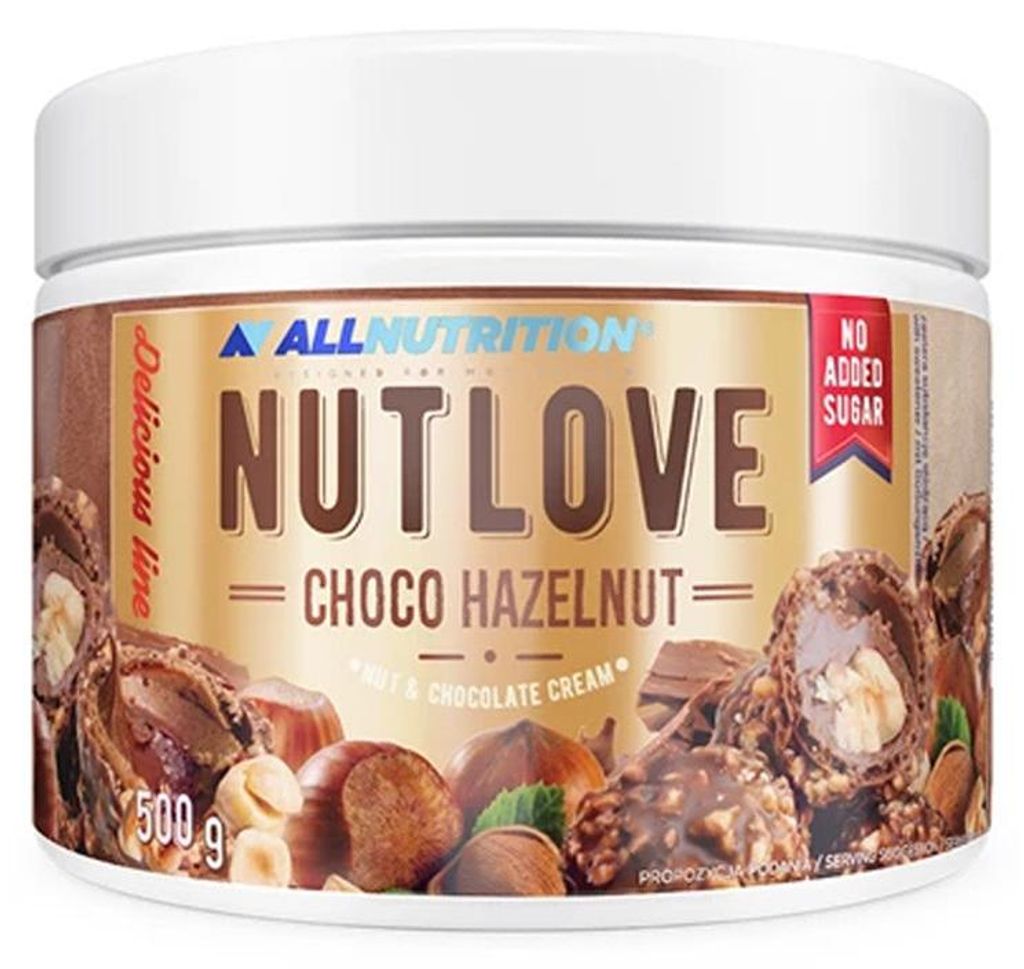 ALLNUTRITION Nutlove Choco Hazelnut 500g Schokoladencreme Ohne Zucker